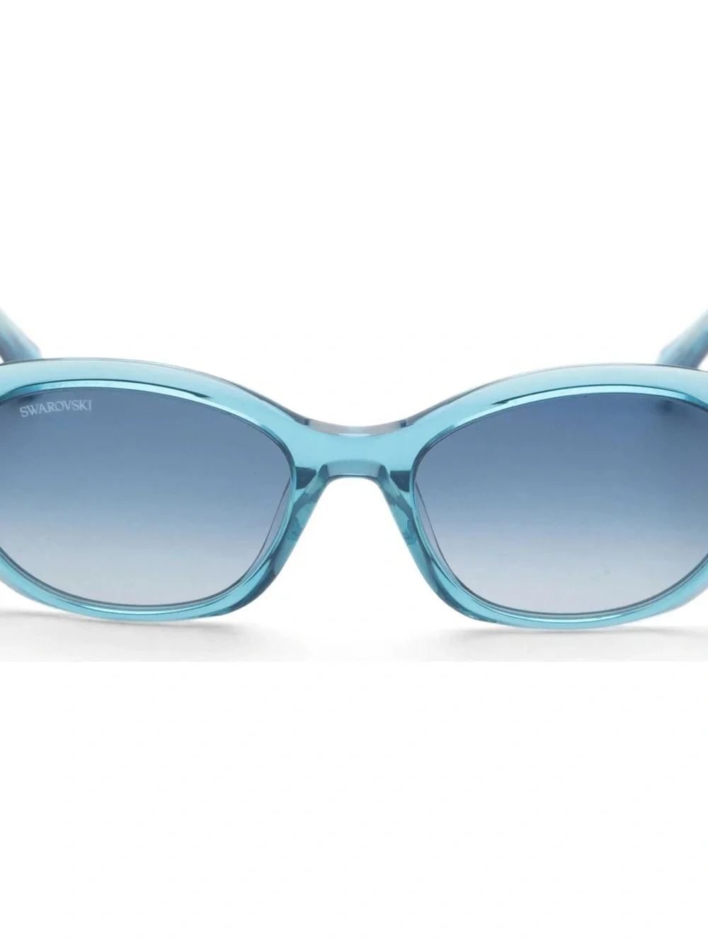 Swarovski SK 384 90W Blue Crystal Oval Plastic Sunglasses Frame 53-18-140